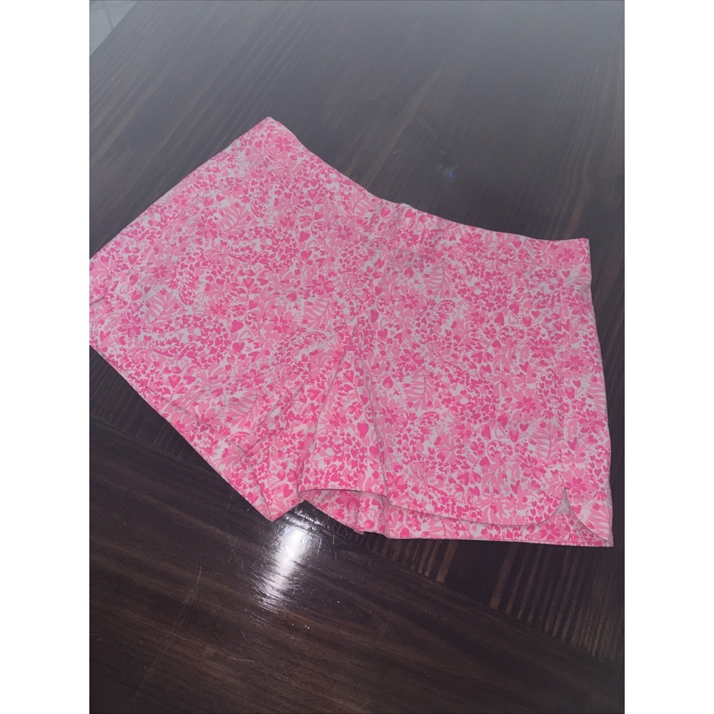 Lilly Pulitzer Ocean View Shorts Pink Shandy Invest A Gator - Size S - Picture 2 of 8